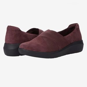 Clarks Kayleigh Slip | Burgundy Women’s 7